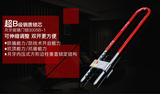 金点原子goldatom玻璃门长U型防盗锁 双开玻璃门锁防盗锁 红蓝随机发 3006A-1